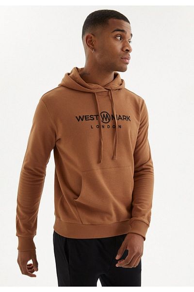 WESTMARK LONDON Φούτερ από οργανικό βαμβάκι με λεπτομέρεια τσέπης με στάμπα