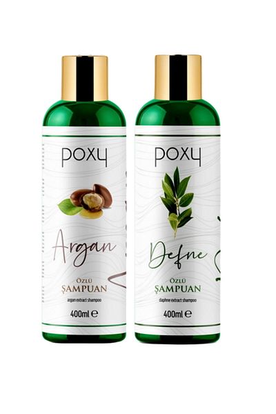 Poxy 400 Ml Laurel and Argan Extract Shampoo - For All Hair