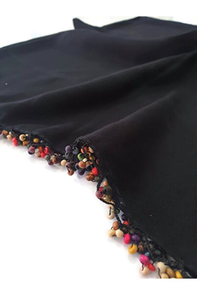 BENLİ El Oyası Tahta Boncuklu Yazma Eşarp