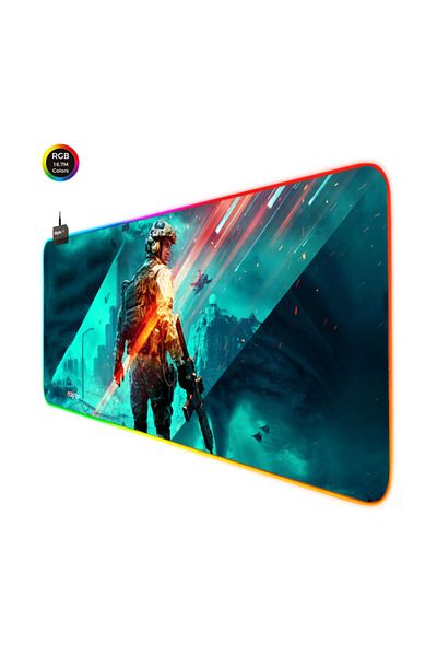 Digipod لوحة ماوس ألعاب RGB لوحة ماوس ألعاب RGB 90x40 Xxl لوحة ماوس ألعاب RGB قاعدة مضادة للانزلاق 4 مم