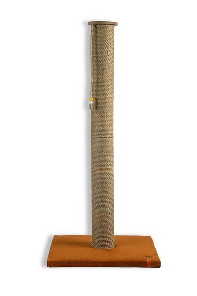 PUGALO 65 Cm Large Cat Scratching Board Long Scratching Board with Catnip Orange