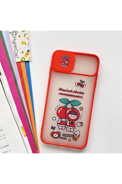 WANNA PROTECT Xiaomi Redmi Note 8 Pro Uyumlu Kamera Korumalı Sürgülü Baskılı ...