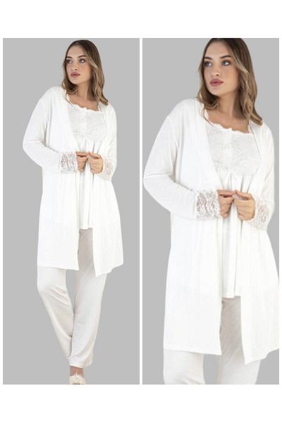 Duchesse 32001 Maternity 3-Piece Pajamas Dressing Gown Tk