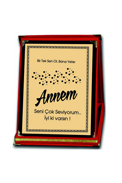 Reklambaskımerkezi Orta Boy Annelere Özel Plaket