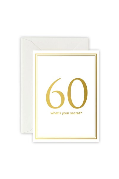 Secret 60 - Tebrik Kartı, Zarf Ve Sticker Set