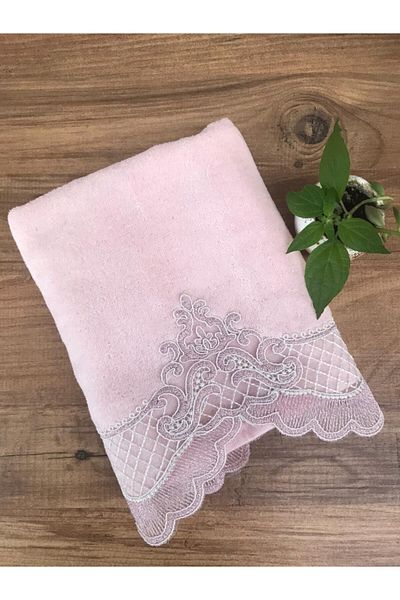 Çeyiz Bahçesi Neva Powder Velvet Towel 50&90