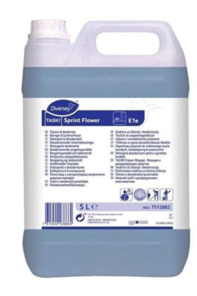 Diversey Taski Sprint Flower E1e Kalıcı Parfümlü Yüzey Temizlik Ürünü 5lt