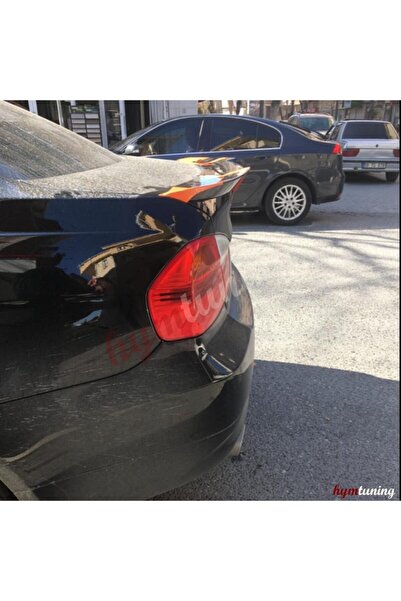 HYM TUNİNG Bmw 3 Serisi E90 Yarasa Spoiler, A+ Kalite, Parlak Siyah, Piano Black