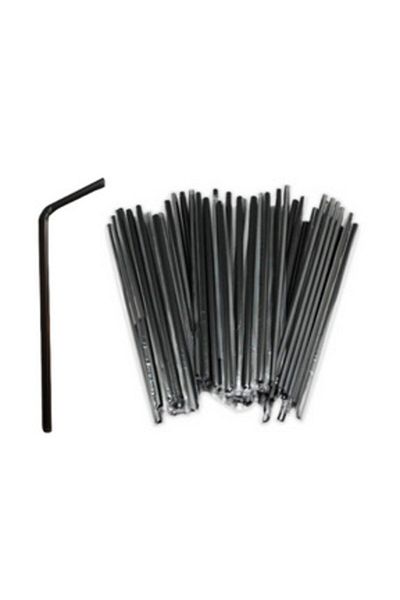 Sofora Gelatin Wrapped Frozen Bellows Black Straws 100 Pieces