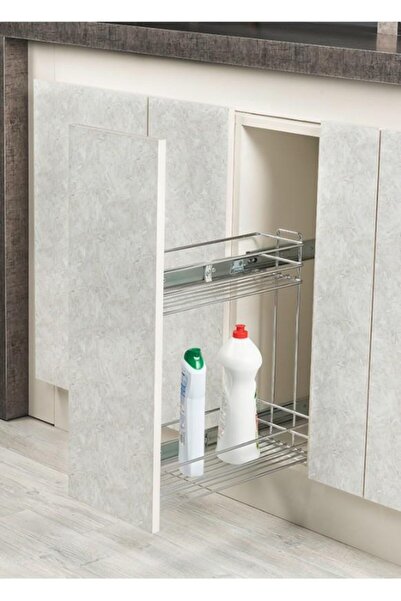 STARAX Yandan Teleskopik Raylı Krom Deterjanlık 20cm S-2213-c