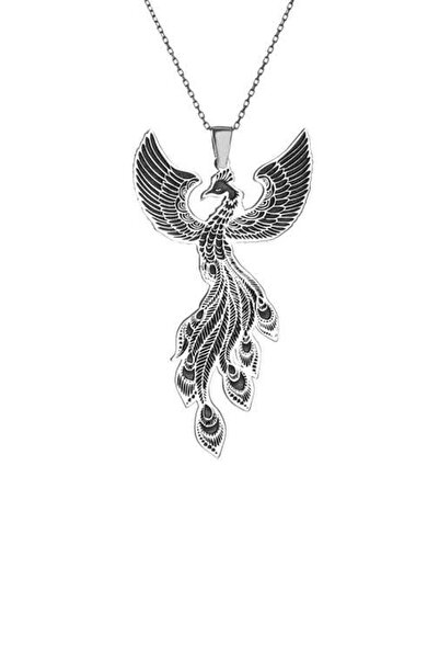 Redstone Store Anka Kuşu Model Gümüş Unisex Kolye