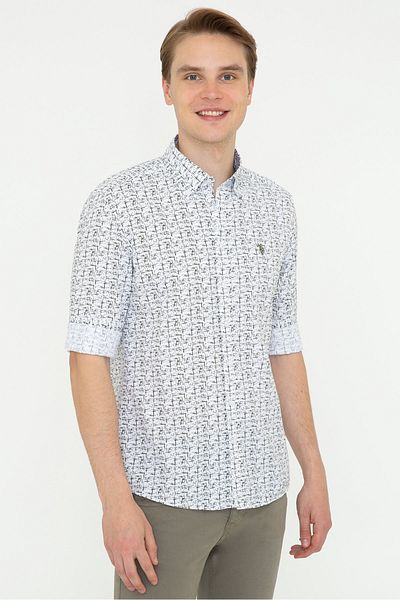 U.S. Polo Assn. Πράσινο ανδρικό πουκάμισο