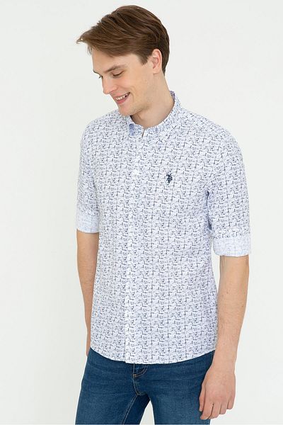 U.S. Polo Assn. Ανδρικό πουκάμισο - Navy Blue