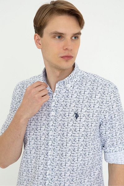 U.S. Polo Assn. Ανδρικό πουκάμισο - Navy Blue