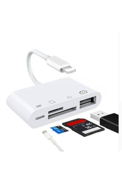 Grc Accessory 4in1 Iphone,ipad Lightning To Tf,sd Card Usb Kamera Adaptörü