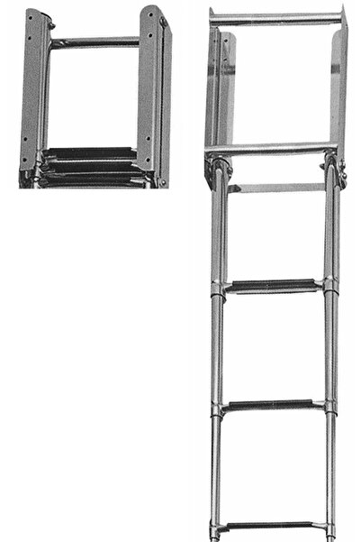 Saray Teleskopik Merdiven 3'luuml; Kızaklı Platform Altı