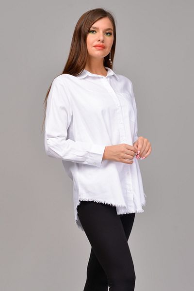 TUSSE Women's White Oversize Cotton Shirt