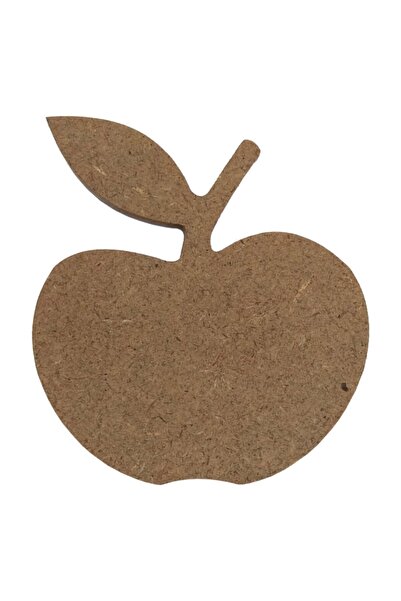 na neşeli ahşap 15 Cm Ahşap Elma Figürü 18 Mm Dik Durabilen Ahşap Boyama Ürünü . Oda Süsü Dekoratif Obje