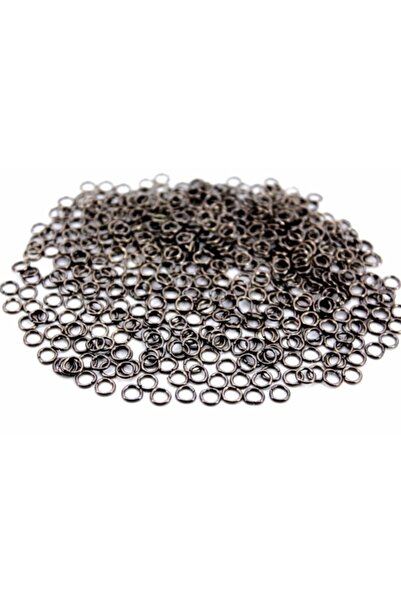 yfhobi 100 Adet - 5 Mm Siyah Nikel Kaplama Montaj Halkası, Takı Halkası, Yuva...