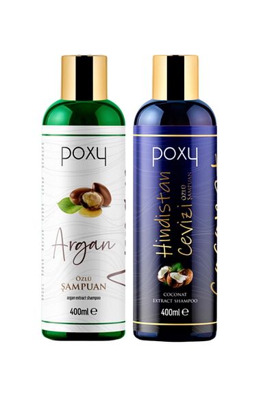 Poxy 400 Ml Coconut Extract - Argan Extract Shampoo for All Hair