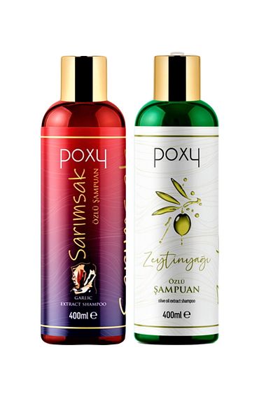 Poxy 400 Ml Special Garlic and Olive Oil Shampoo for Closed Hair