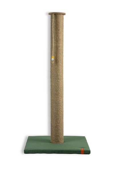 PUGALO 65 Cm Large Cat Scratching Board Long Scratching Board with Catnip Green