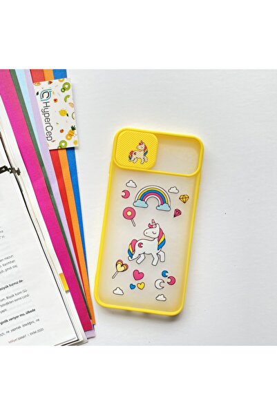 WANNA PROTECT Iphone 12 Pro Max Kamera Korumalı Sürgülü Baskılı Silikon Kılıf