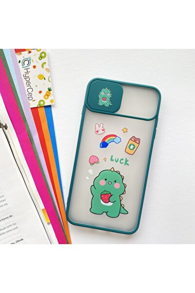 WANNA PROTECT Iphone 8 Plus Kamera Korumalı Sürgülü Baskılı Silikon Kılıf