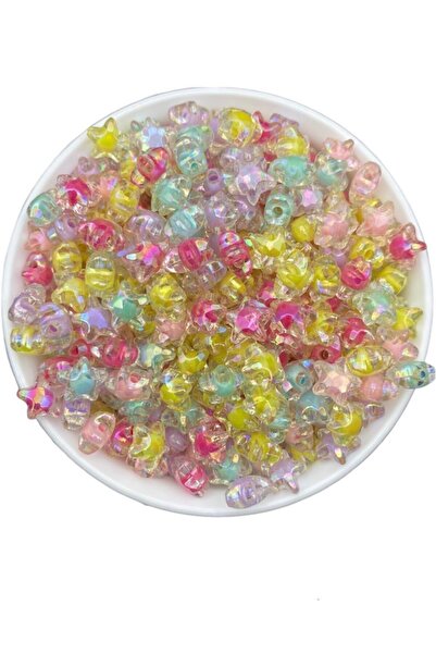 Hedef Bijuteri 25 جرام مطرز بالخرز من الداخل مختلط الألوان 12 مللي متر خرز عل...