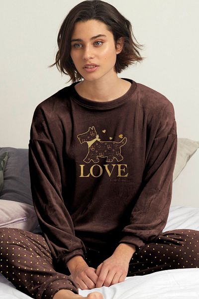 AYYILDIZ 55853 Σετ Πιτζάμες Velvet