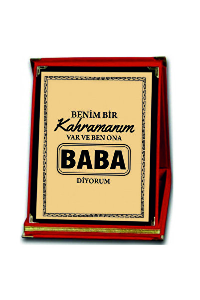 Genel Markalar Sarı Orta Boy Babalar İçin Plaket