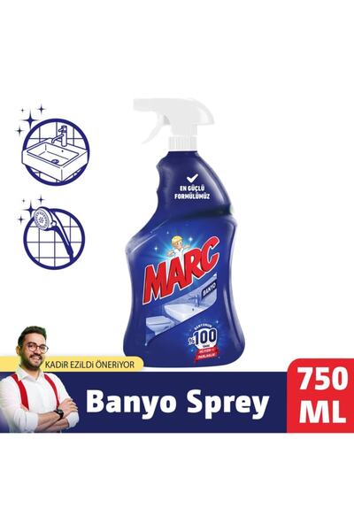 Marc Banyo Ve Mutfak Temizleyici Yağ Çözücü & Kireç Sökücü Sprey 2'li Set (2x750 Ml)