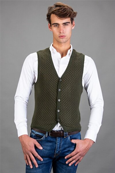 Tudors Ανδρικό πράσινο γιλέκο