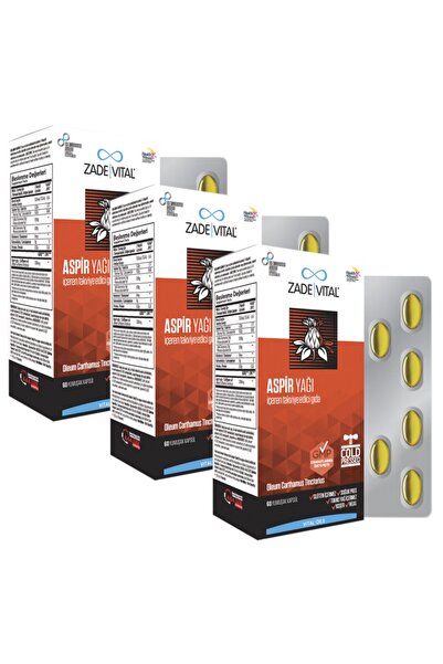 Zade Vital Aspir Yağı (3 Kutu) 180 Kapsül