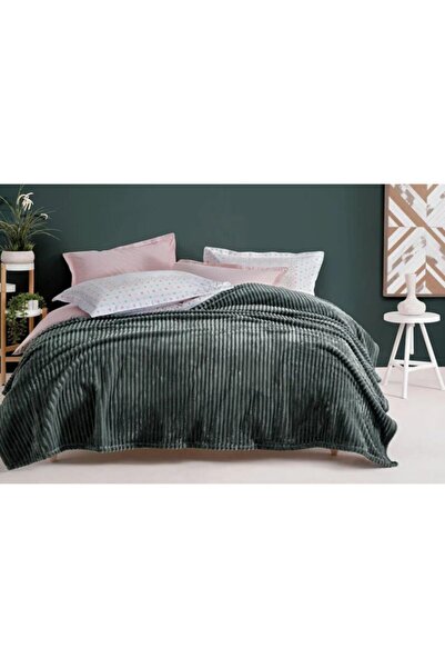 Özdilek Piramit Yeşil Çift Kişilik Battaniye