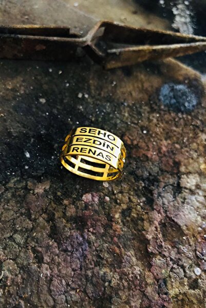 Redstone Store Çit Model Isimli Altın Kaplama Gümüş Yüzük