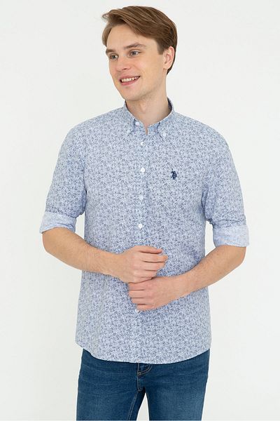 U.S. Polo Assn. Ανδρικό πουκάμισο - Navy Blue