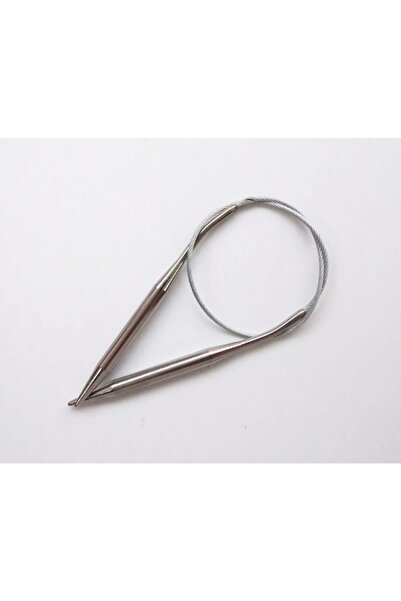 Masal Örgü Evi Sultan / Yabalı Çelik Telli Misinalı (KOL IÇİN ÖZEL KISA ŞİŞ) 40 Cm No:6.00 Mm Örgü Şişi