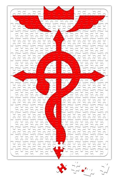 Baskı Dükkanı Full Metal Alchemist Flamel Symbol Puzzle 240 Piece Jigsaw
