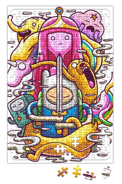 Baskı Dükkanı Adventure Time Marceline Jack Finn Cartoon Network Puzzle 240