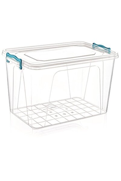 abnturk 20 Litre Kilitli Kapak Dikdörtgen Kiler Saklama Kabı 48x31 H:20cm Her...
