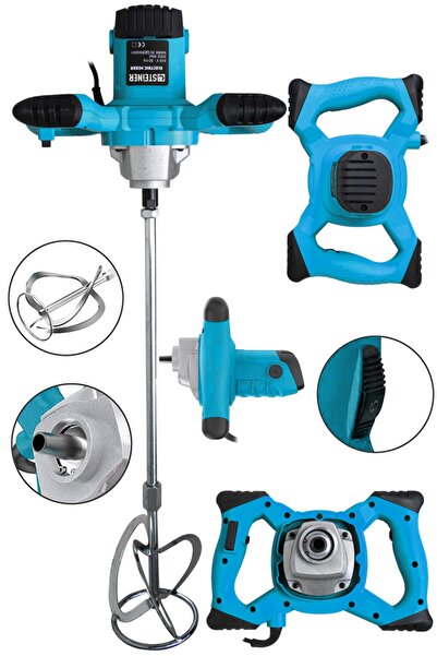 STEİNER Germany Technology Mvi-3000 Watt Bakır Sargı 6 Kademeli Alçı Boya Ve Harç Karıştırıcı Mikser