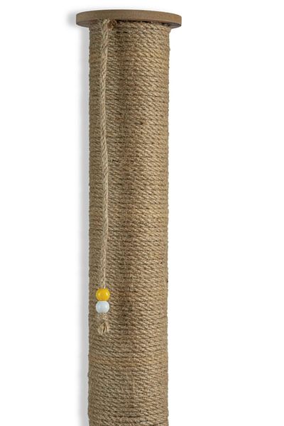 PUGALO 65 Cm Large Cat Scratching Board Long Scratching Board with Catnip Navy Blue