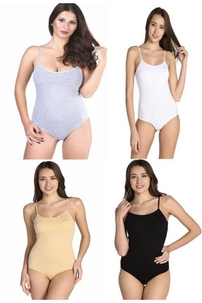 Tutku 0148 Pachet de 6 curele de frânghie pentru femei Lycra alb Bady Athlete