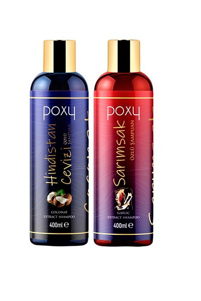 Poxy 400 Ml Covered Garlic Shampoo with Coconut Extract