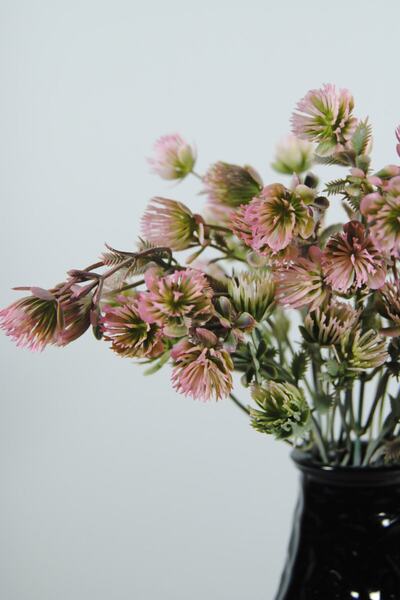 Lilac Home Yapay Çiçek Mor - Yeşil Yayla Çiçeği Demeti