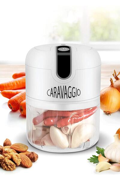 CARAVAGGIO Premium Kc 8202 Şarjlı Gıda Doğrayıcı Blender
