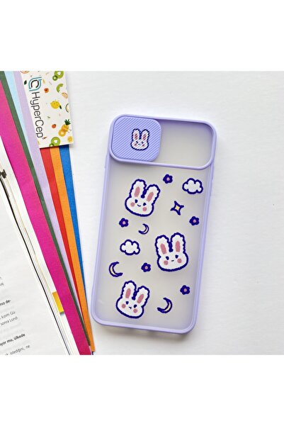 WANNA PROTECT Xiaomi Redmi Note 8 Kamera Korumalı Sürgülü Baskılı Silikon Kılıf