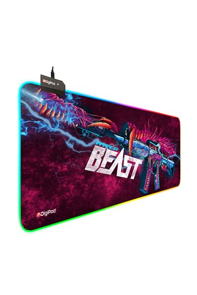 Digipod لوحة ماوس ألعاب RGB لوحة ماوس ألعاب RGB 90x40 Xxl لوحة ماوس ألعاب RGB قاعدة مضادة للانزلاق 4 مم