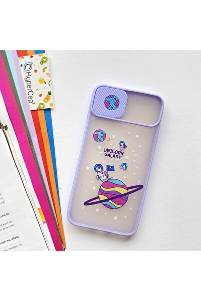 WANNA PROTECT Xiaomi Redmi Note 9 Kamera Korumalı Sürgülü Baskılı Silikon Kılıf